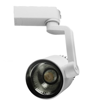 Globostar S-40024 Μονοφασικό Bridgelux COB LED Φωτιστικό Σποτ Ράγας 15W 230V 1500lm 24° Θερμό Λευκό 3000k