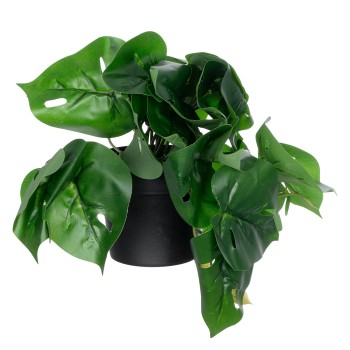 GloboStar® Artificial Garden  MONSTERA PLANT 20945 - Διακοσμητικό Φυτό Μονστέρα Φ40 x Υ33cm