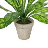 GloboStar® Artificial Garden  SPATHIPHYLLUM POTTED PLANT 20905 Διακοσμητικό Φυτό Σπαθίφυλλο Φ40 x Υ33cm