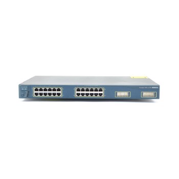 REFURBISHED SWITCH ETH 24P 100MB 2x1GBE GBIC CISCO CAT C3524 INLINE POWER GRADE A