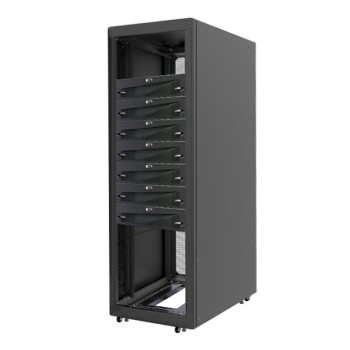 REFURBISHED RACK 40U 190x61x97 EMC T-RACK CABINET w/FR. BEZEL/WHEELS GRADE A