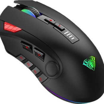 REFURBISHED MOUSE AULA H512 RGB WIRED USB BLACK NEW GRADE A