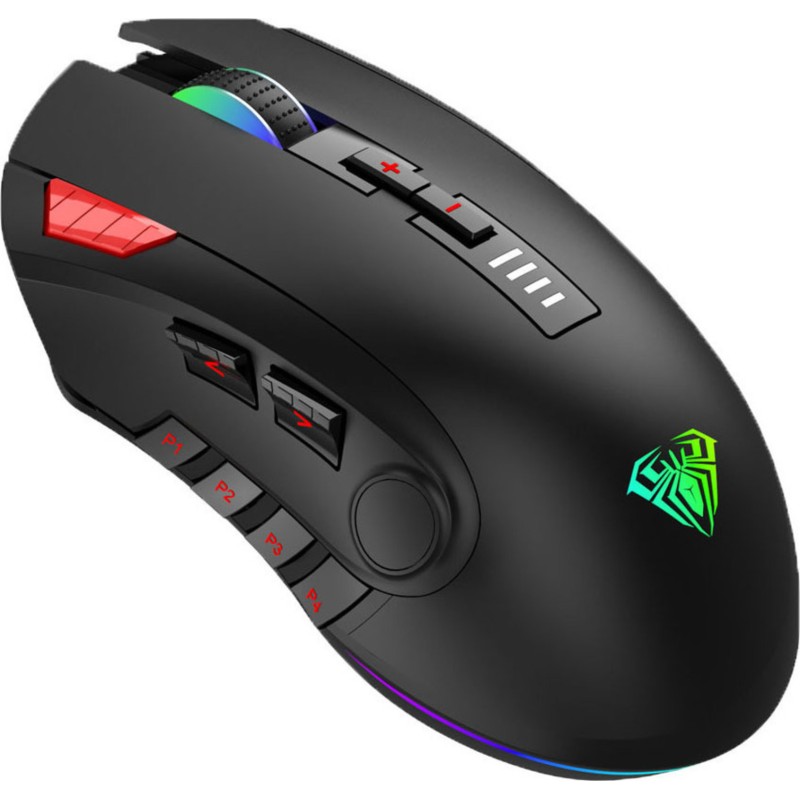 REFURBISHED MOUSE AULA H512 RGB WIRED USB BLACK NEW GRADE A