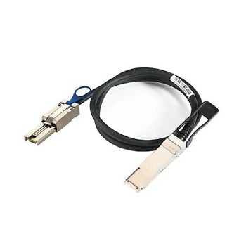 REFURBISHED QSFP 40GB+SFF-8436 TO MINISAS SFF-8088 PASSIVE DDR CABLE 1M GRADE A