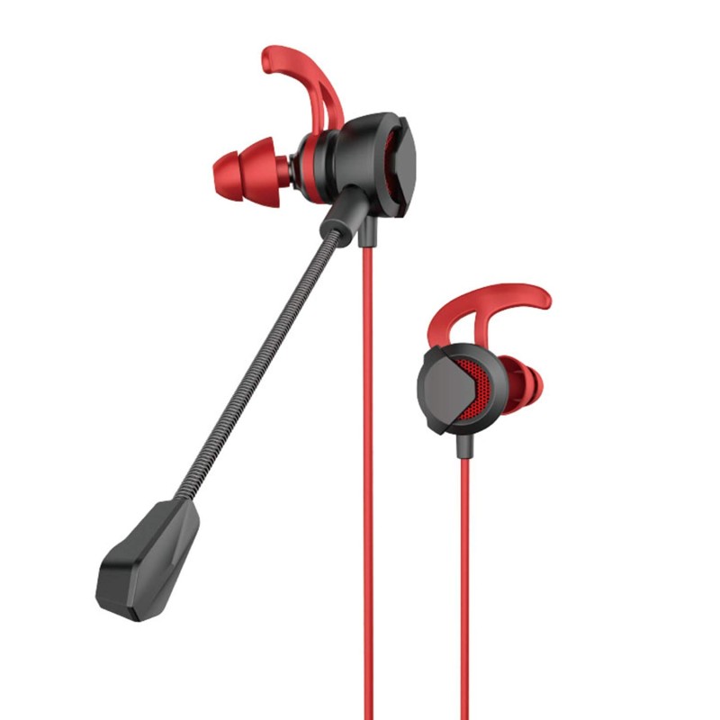 REFURBISHED HANDSFREE DUDAO X5 GAMING IN-EAR 3.5mm RED-BLACK NEW GRADE A