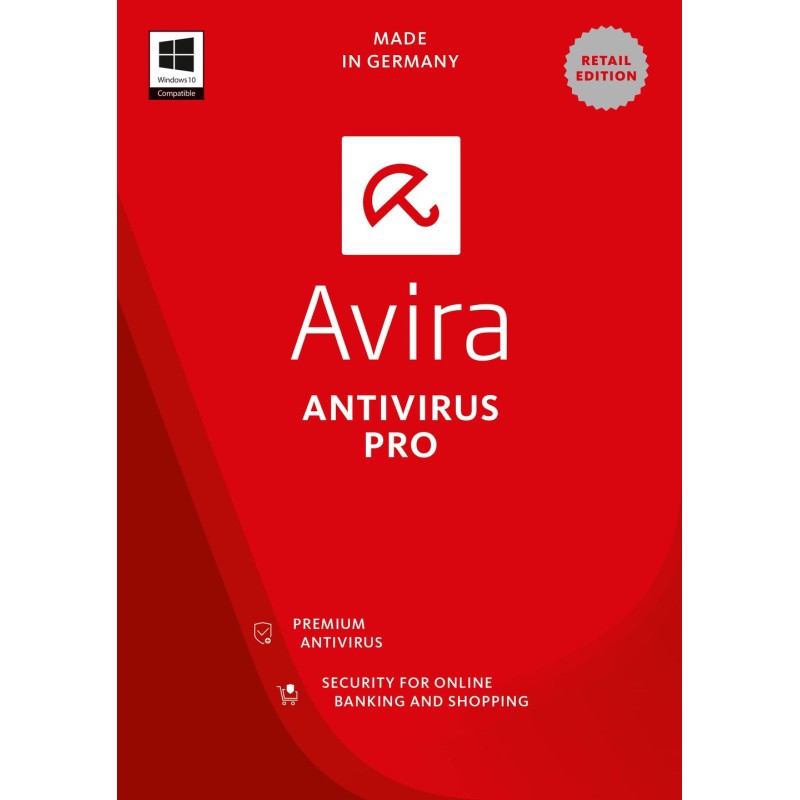 REFURBISHED ANTIVIRUS AVIRA PRO - 1YEAR 1USER GRADE A