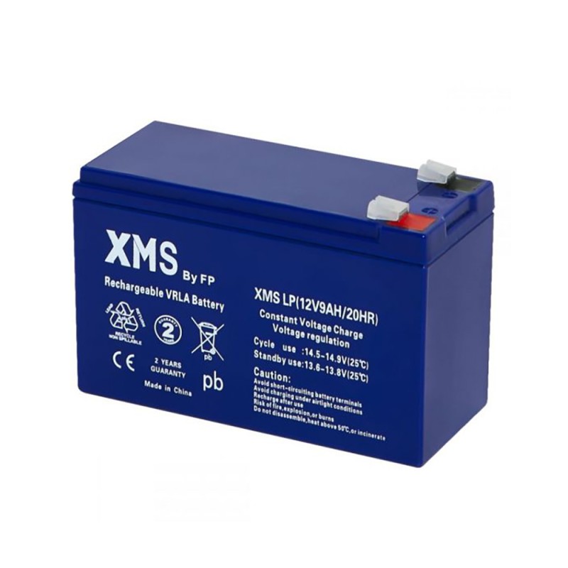 REFURBISHED BATTERY  RECHARGABLE XMS LP 12V-9AH FOR UPS NEW GRADE A