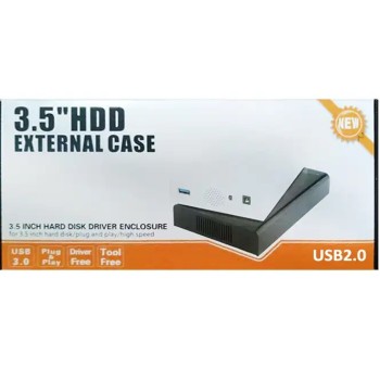 REFURBISHED EXTERNAL ENCLOSURE CASE USB 2.0 FOR 3.5'' HDD GRADE A