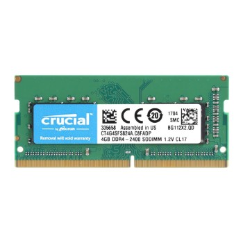 REFURBISHED 4GB CRUCIAL PC4-19200U/2400MHZ DDR4 SODIMM NEW GRADE A