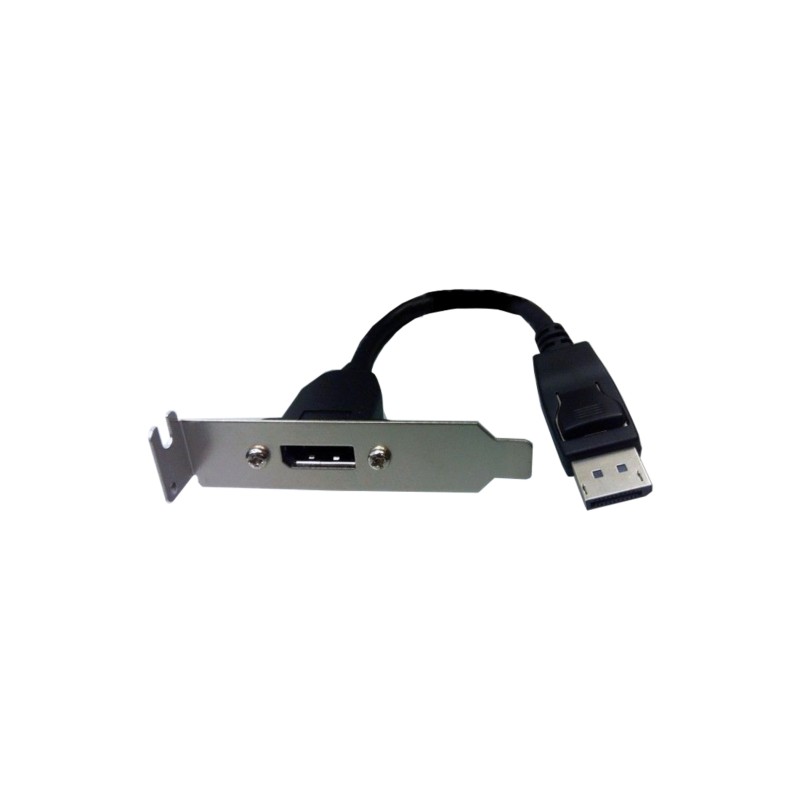 REFURBISHED ADAPTOR DISPLAYPORT MALE TO  DISPLAYPOR FEMALE BRACKED 0.2M GRADE A